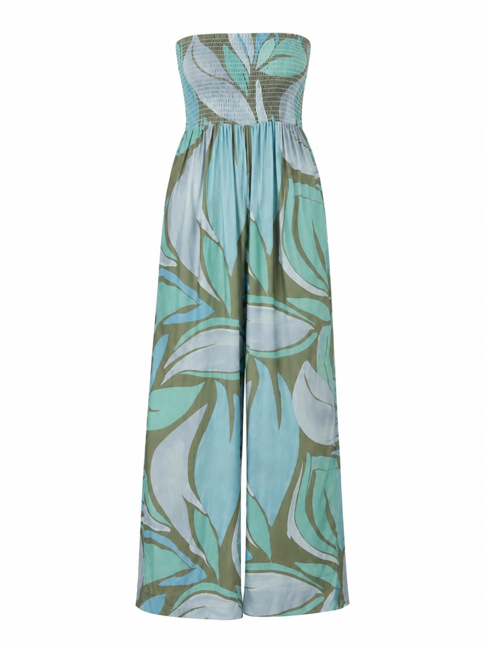 NWOT O’NEILL CADE LORETA PRINT SMOCKED JUMPSUIT - Size M